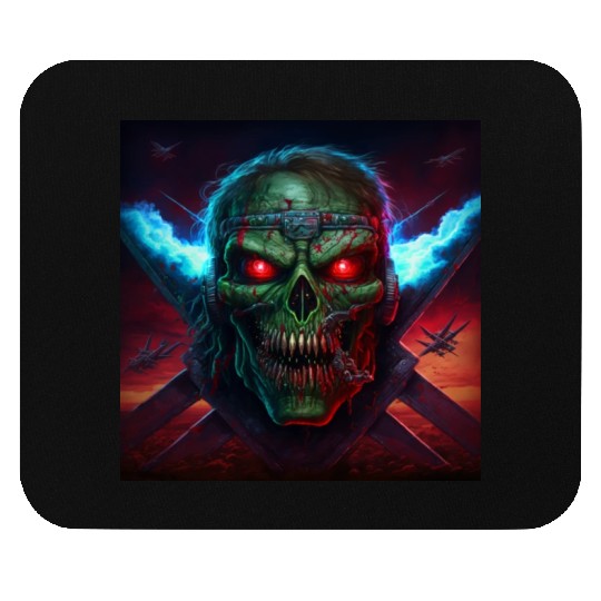 ZOMBIE IRON MAIDEN (version 14) Mouse Pads