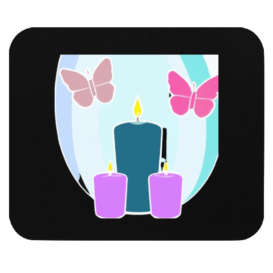 colored candles Mouse Pads