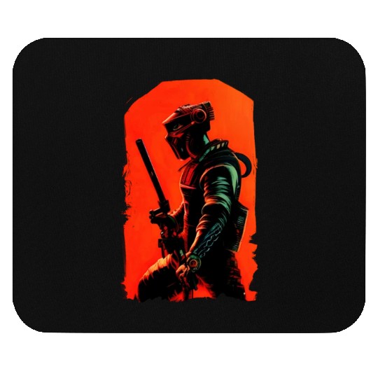 Steampunk Samurai Mouse Pads
