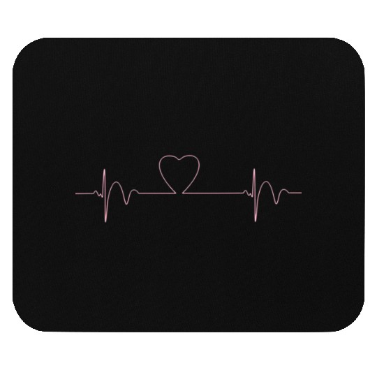 Heart Beat 1 Mouse Pads