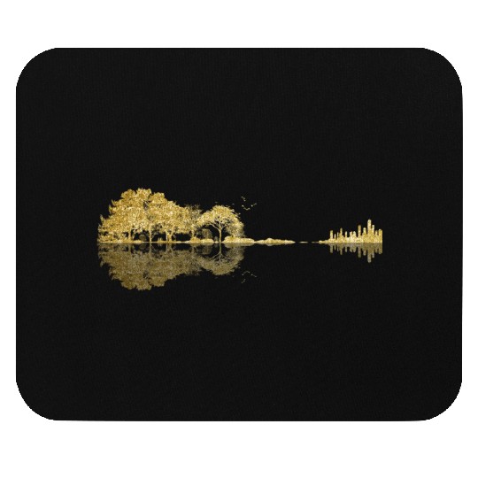 Guitar Nature Trees Birds Mouse Pads