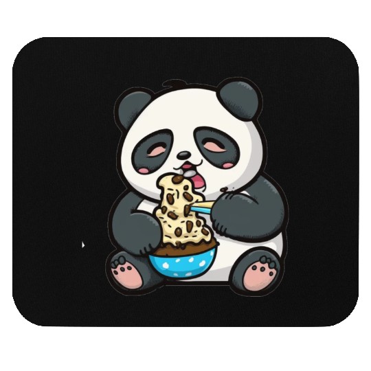 Sweet Panda: Eat Noodles Mouse Pads