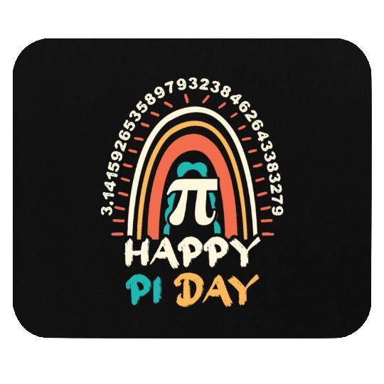 Vintage Pi Math Holiday Mathematics Groovy Pi Day Mouse Pads