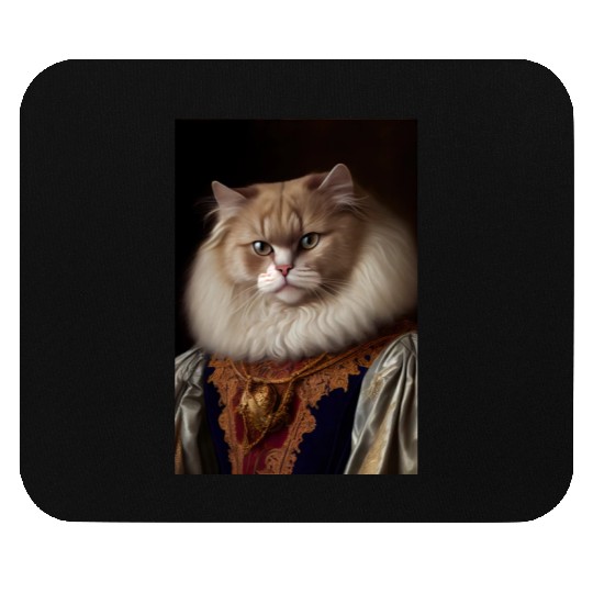 Angora Persian Cat Breed Portrait Royal Renaissanc Mouse Pads