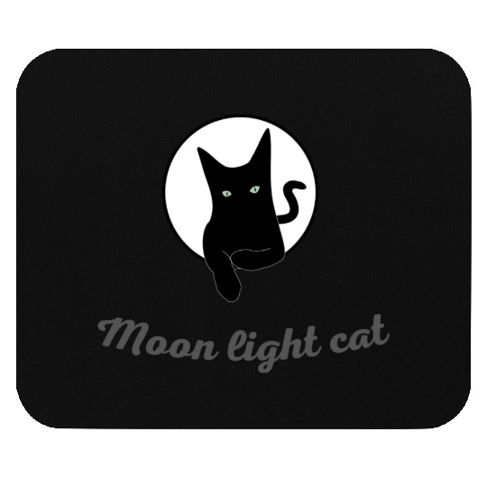 Moon light cat Mouse Pads