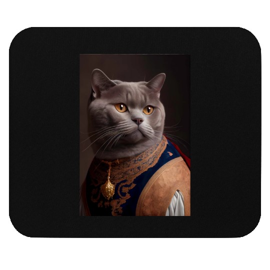 British Shorthair Cat Breed Portrait Royal Renaiss Mouse Pads