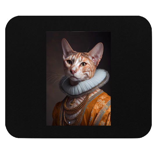Ocicat Princess Cat Breed Portrait Royal Renaissan Mouse Pads