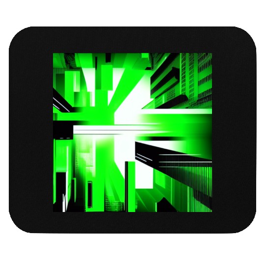 Cyberpunk Inspired Green Theme Mouse Pads