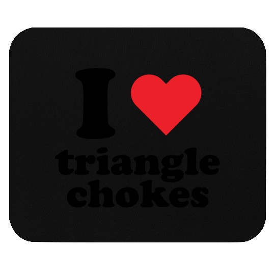 I Love Triangle BJJ Gear Mouse Pads
