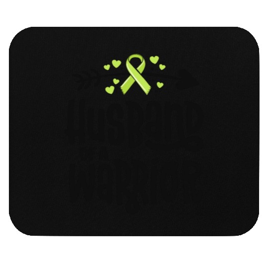 Husband Of A Warrior Lymphoma Cancer Awareness Mouse Pads