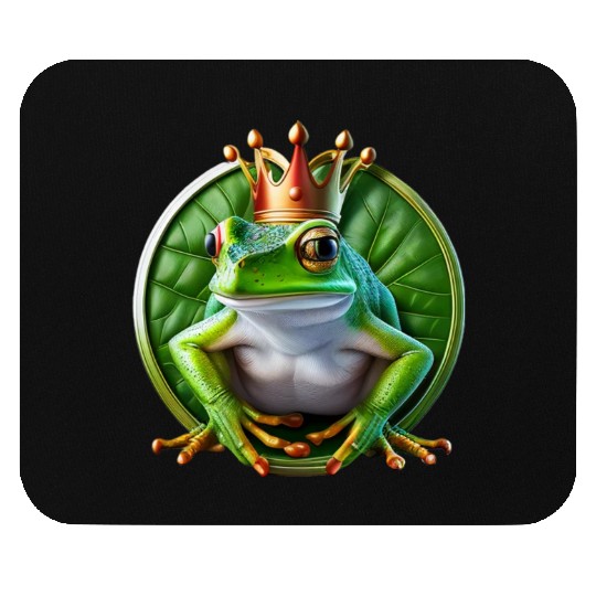The Royal Frog Leap Mouse Pads