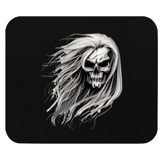 Skull and Tresses Mouse Pads