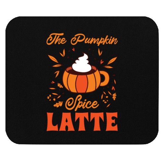 Pumpkin Spice Latte Halloween Coffee Lover Tarot Mouse Pads
