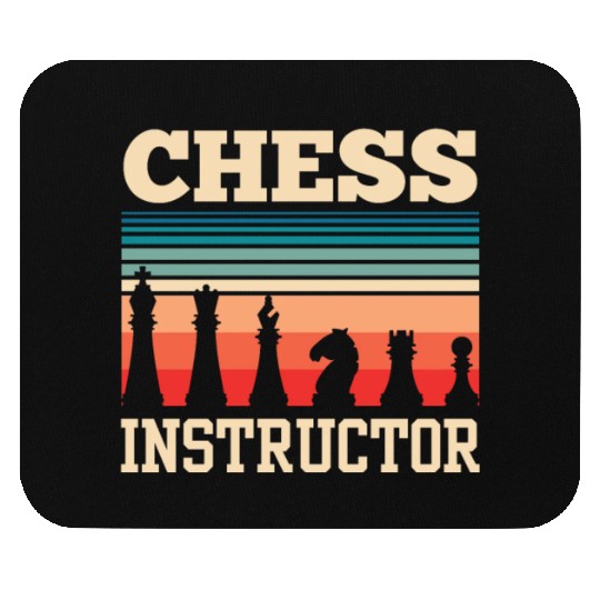 Chess Instructor Match Hobby Player Lover Mouse Pads