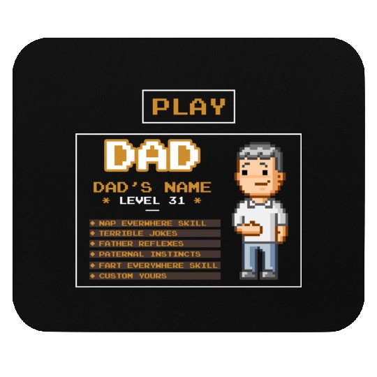play dad - father's day gift Mouse Pads