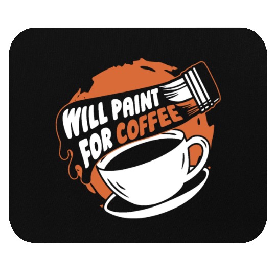 Painter Painting Coffee Mouse Pads