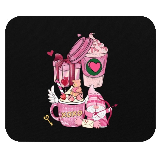 Coffee Is My Love Language Cupid Coffee Valentine Mouse Pads