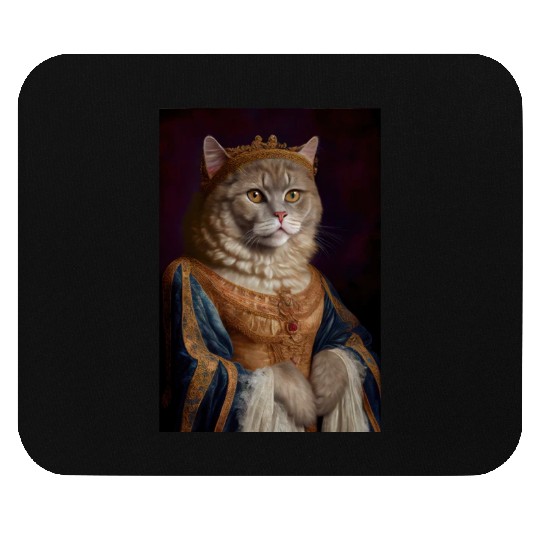 Selkirk Rex King Cat Breed Portrait Royal Renaissa Mouse Pads