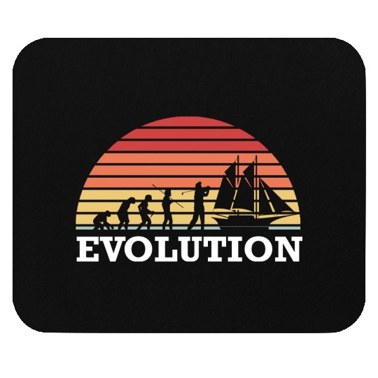 Sailing Evolution Captain Sailing Anchor Ship Mouse Pads