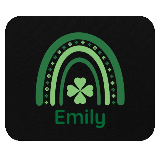 Emily Clover Charm Boho Rainbow Mouse Pads