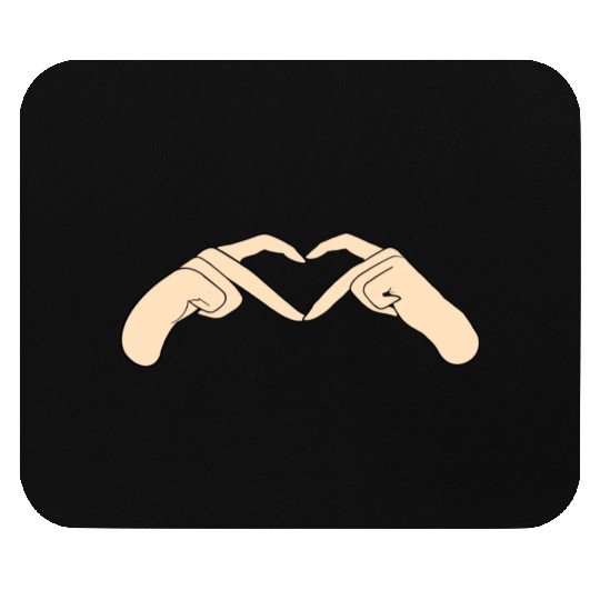 I love you hand language Mouse Pads
