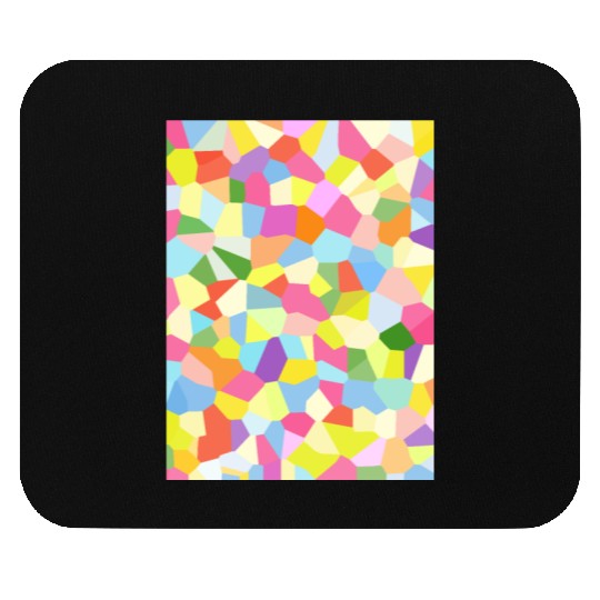 Bright Colored Crystals. Crystal Pattern Mouse Pads