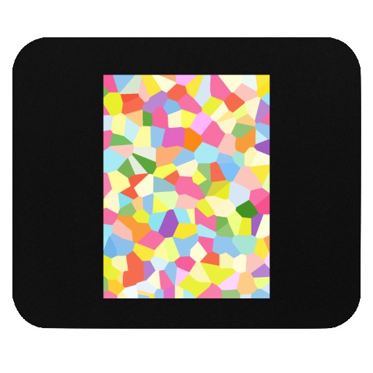 Bright Colored Crystals. Crystal Pattern Mouse Pads