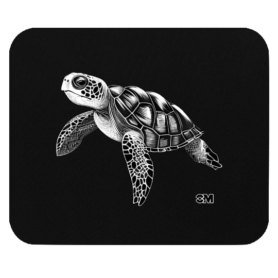 Cosmic Mirror Turtle Mouse Pads