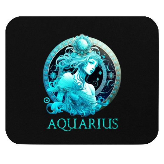 Embrace Your Aquarius Identity: Aquarius Pride Zod Mouse Pads