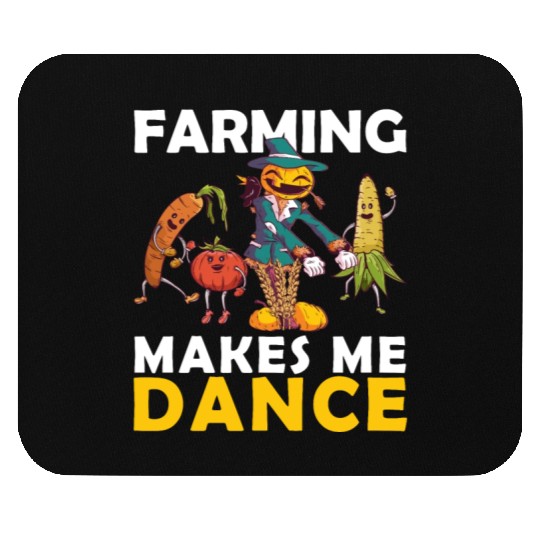 Retro Farming Makes Me Dance Vegetables Farm Mouse Pads