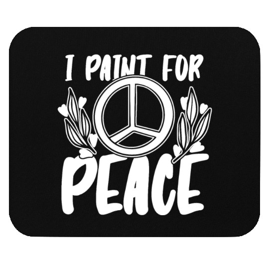 Painter Painting Peace Mouse Pads