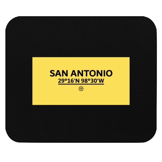 San Antonio S Coordinate's design Mouse Pads
