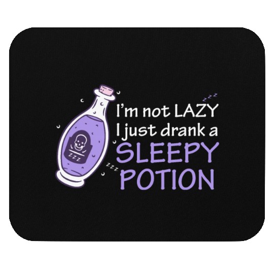 Funny Witch Procrastinating Sleep Potion Pagan Wit Mouse Pads