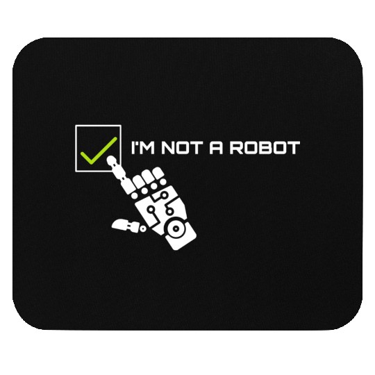 Robotech i'm not a robot Mouse Pads