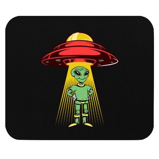 Alien landing Mouse Pads