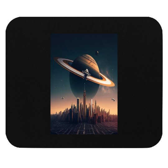 Solar system planet Saturn galaxy Mouse Pads