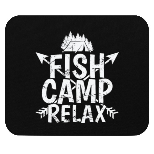 Fish Camp relax Vacation Mountains Campfire Mouse Pads