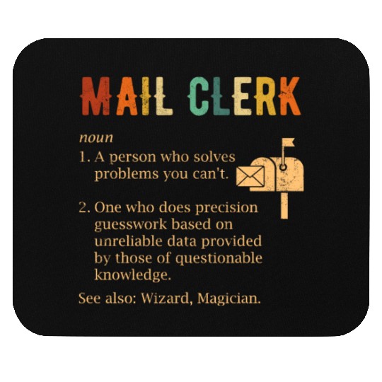 mail clerk definition, mail clerk Mouse Pads