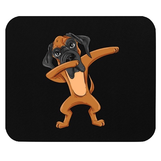 Dabbing Great Dane Mouse Pads