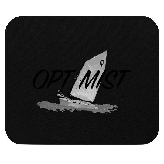 Sailing Optimist starboard Mouse Pads
