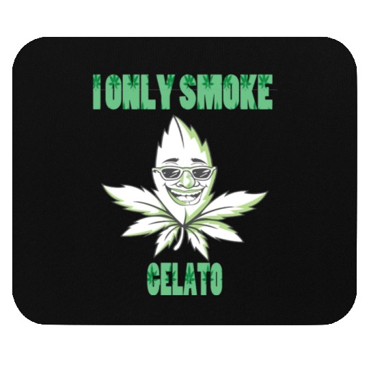 I ONLY SMOKE GELATO Mouse Pads