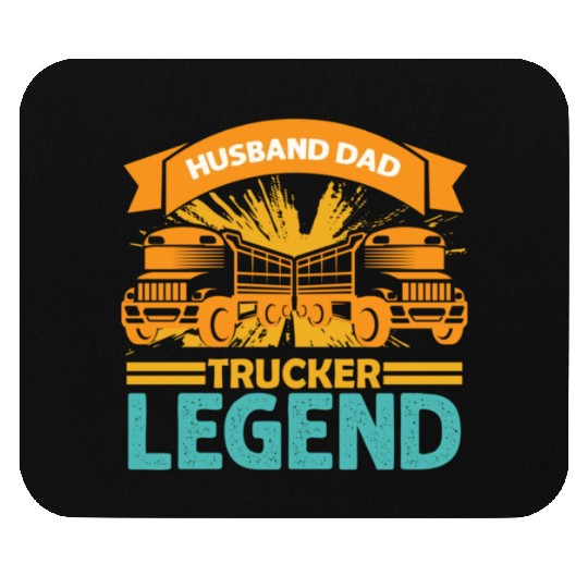 Husband Dad Trucker Legend Mouse Pads