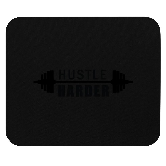 Hustle Harder Fitness Gym Workout Mouse Pads