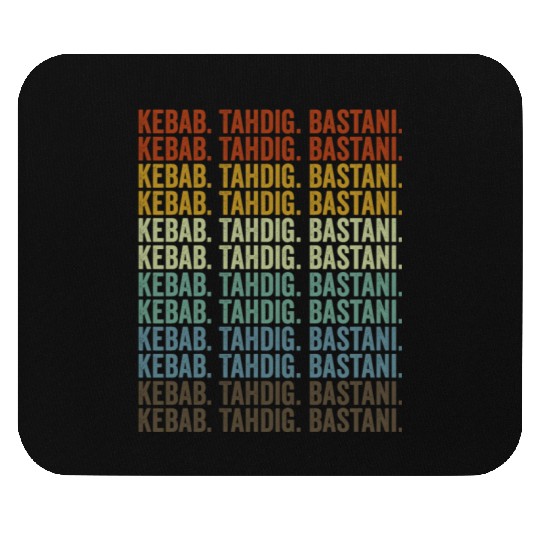 Kebab. Tahdig. Bastani. Persian Food Lover Mouse Pads
