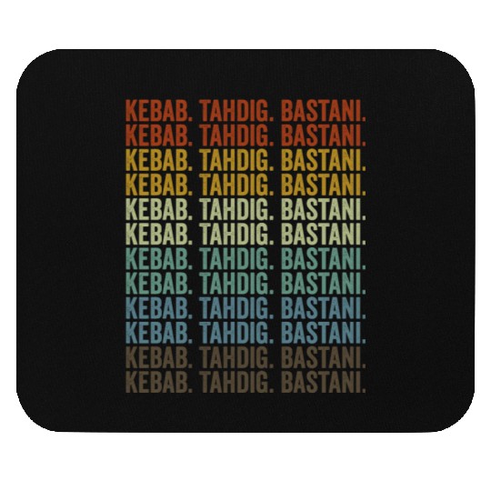 Kebab. Tahdig. Bastani. Persian Food Lover Mouse Pads