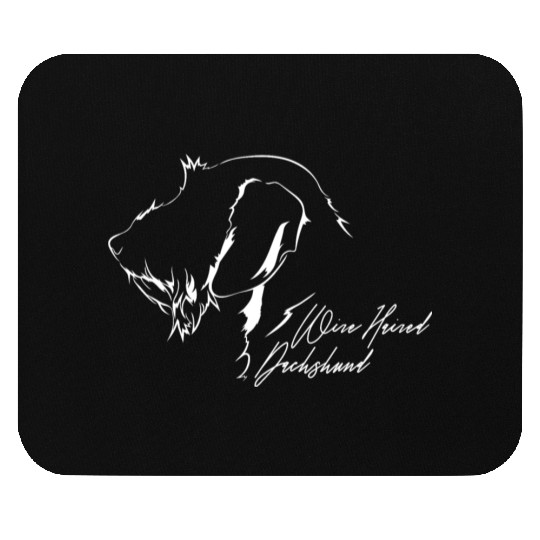 Funny Wire Haired Dachshund Profile dog mom Mouse Pads