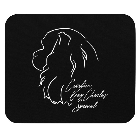 Cavalier King Charles Spaniel Profile dog mom Mouse Pads