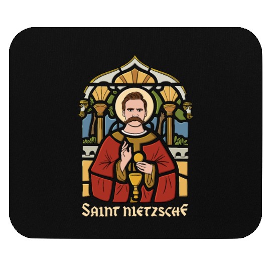 Saint Nietzsche Design for a Philosophy Student Mouse Pads