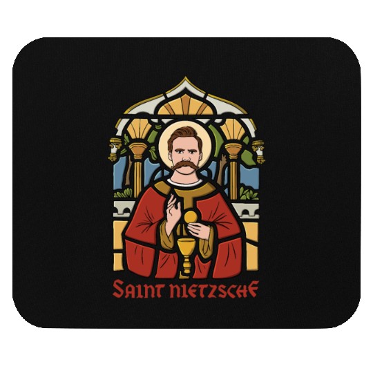 Saint Nietzsche Design for a Philosophy Student Mouse Pads