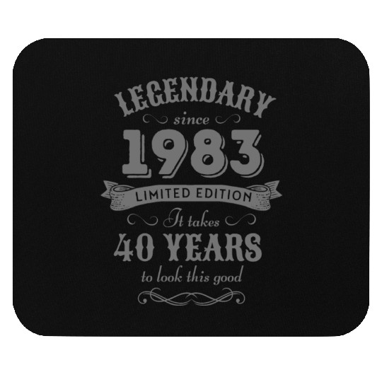 40th Birthday Vintage 1983 Mouse Pads